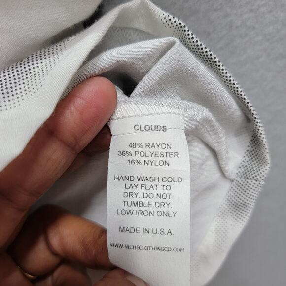 NICHE CLOUD PRINT BLOUSE, SIZE L - Picture 4 of 6